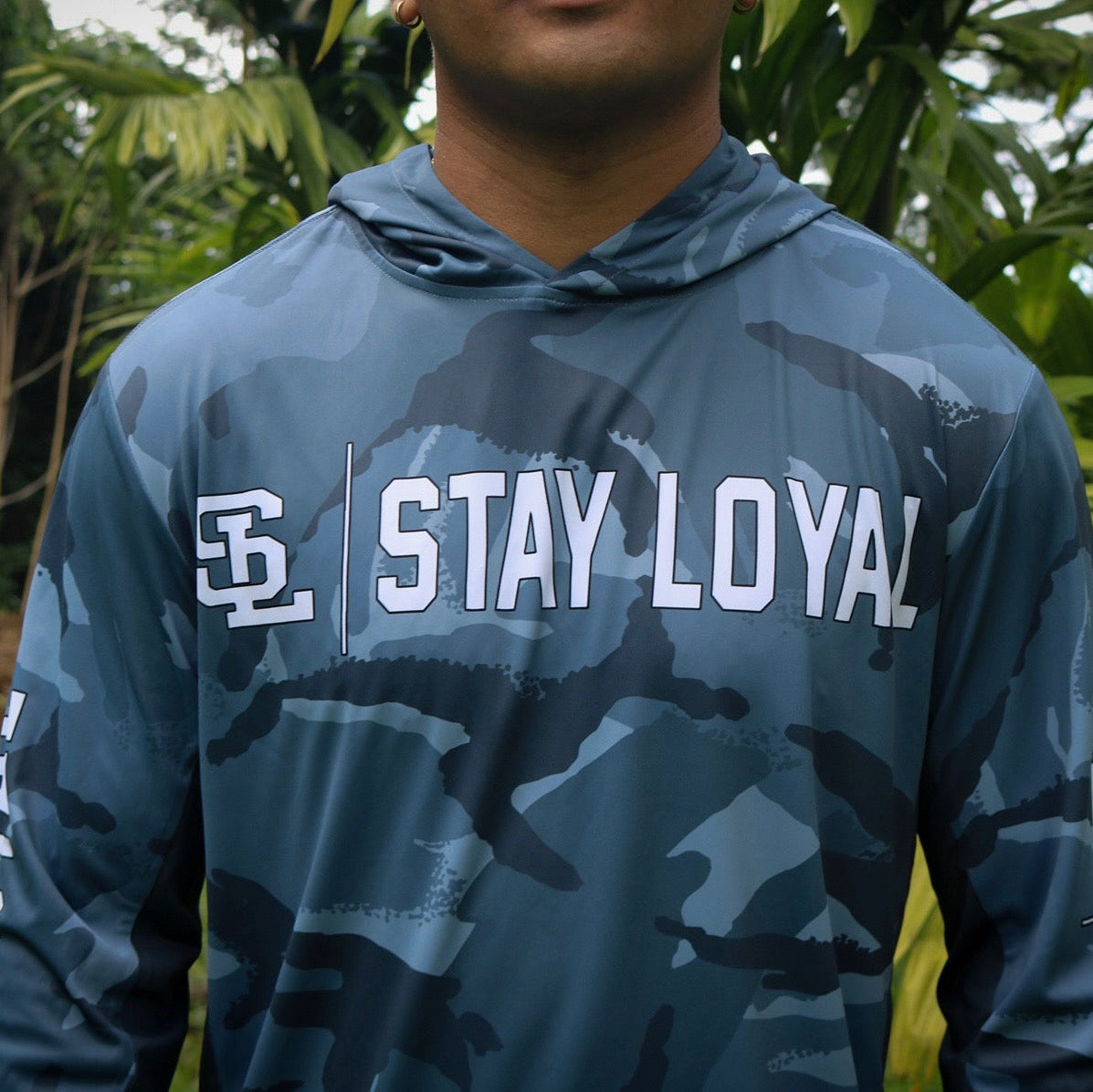 SL BLUE CAMO DRIFIT HOODIE