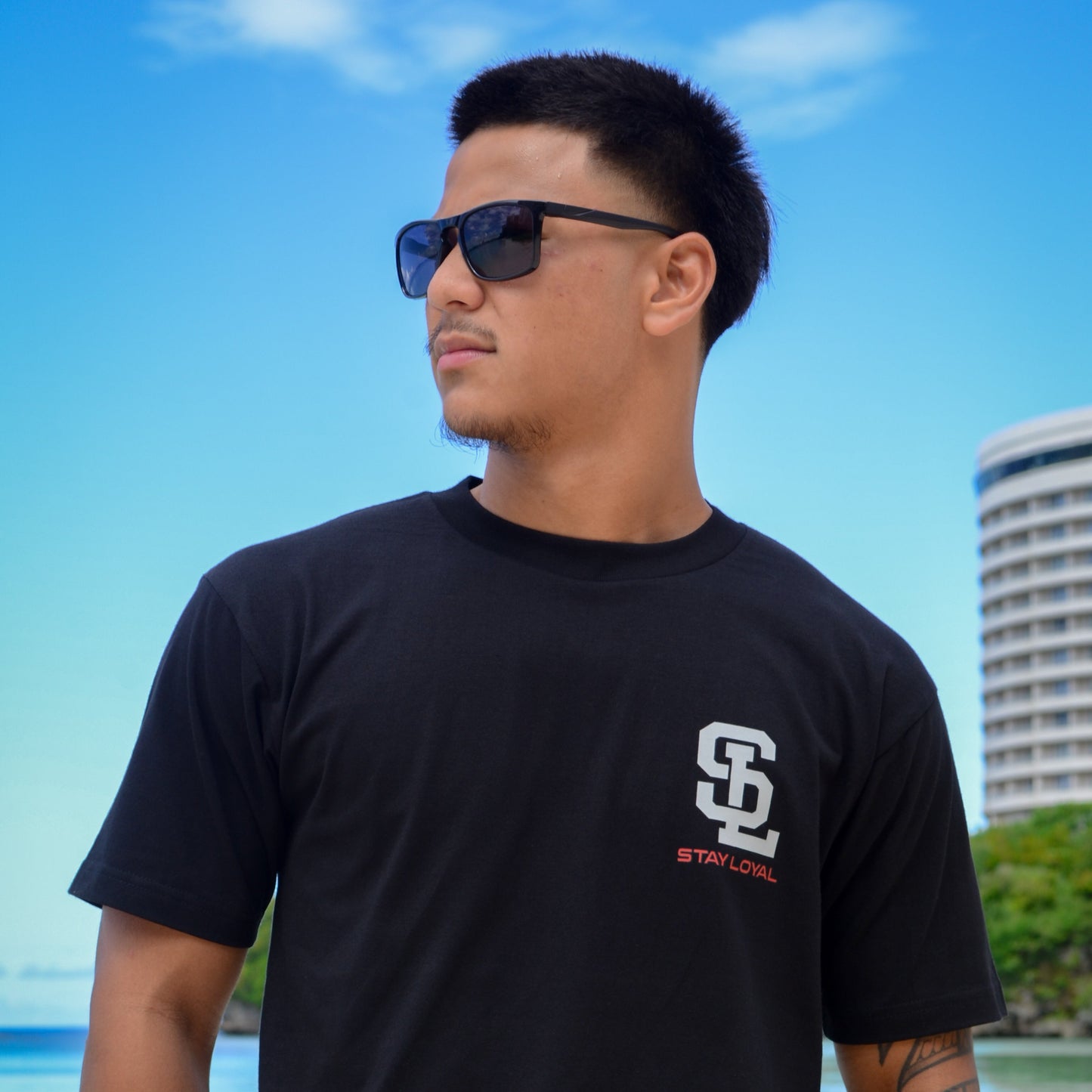 SL RESPECT BLACK TEE