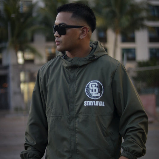 SL PALM WATERPROOF WINDBREAKER (MILITARY GREEN)