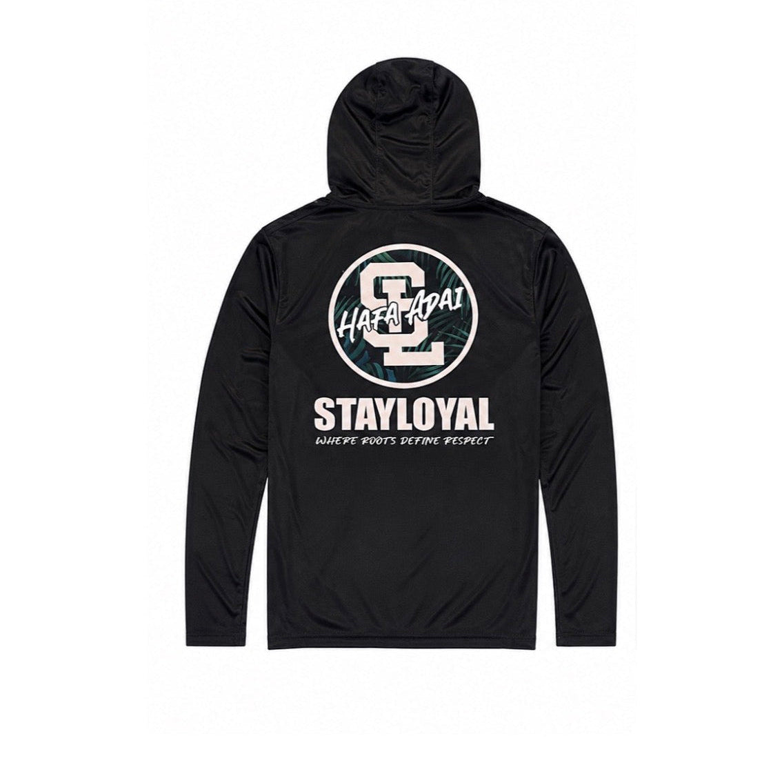 BLACK SL PALM DRI FIT HOODIE