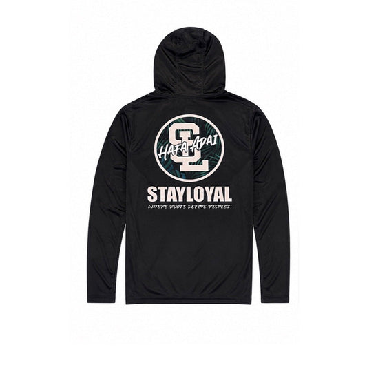 BLACK SL PALM DRI FIT HOODIE