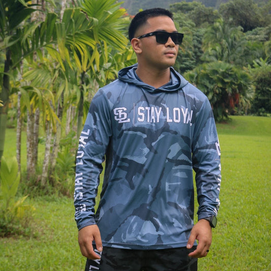 SL BLUE CAMO DRIFIT HOODIE