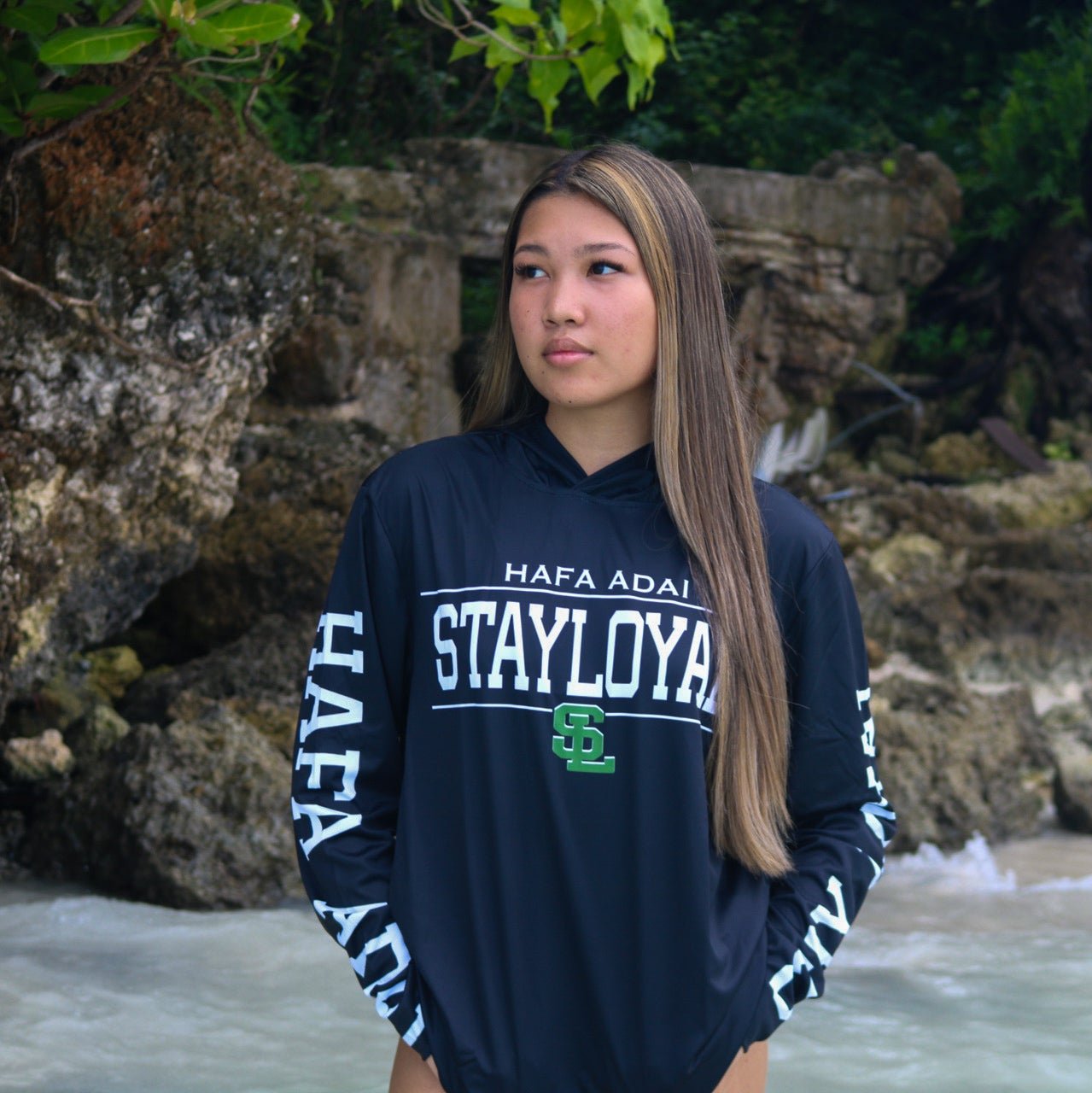 STAY LOYAL DRI FIT HOODIE (BLACK)